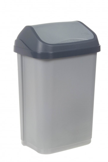 Odpadkový koš "Swing-Bin" 25 l, stříbrný - POSLEDNÍ 3 KS
