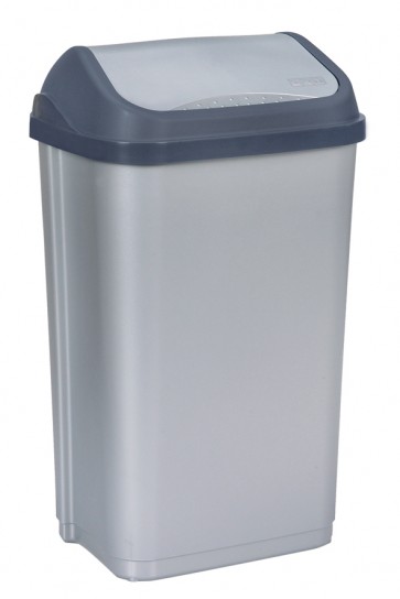 Odpadkový koš "Swing-Bin" 50 l, stříbrný   POSLEDNÍ 1 KS
