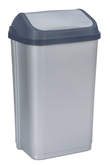 Odpadkový koš "Swing-Bin" 50 l, stříbrný