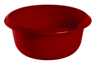 Kulatá miska s výlevkou, tmavě červená, Ø 20 cm - POSLEDNÍCH 6 KS