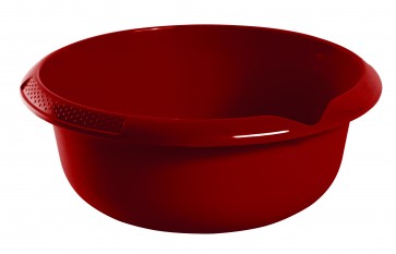 Kulatá miska s výlevkou, tmavě červená, Ø 28 cm - POSLEDNÍCH 9 KS