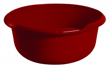 Kulatá miska s výlevkou, tmavě červená, Ø 36 cm - POSLEDNÍCH 7 KS 