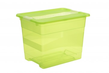 Plastový box Crystal 24 l, svěží zelený, 39,5x29,5x30 cm POSLEDNÍ KUS 