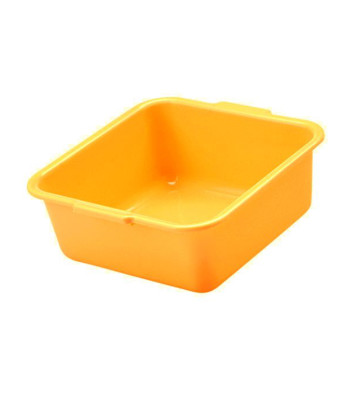 Hranatá miska, pomerančová, 30 x 30 x 13 cm