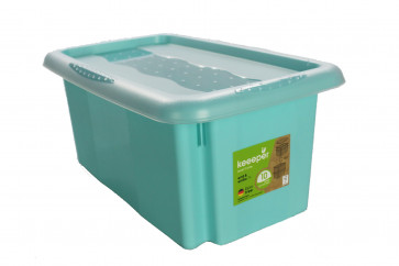 Plastový box Colours, 7 l, modrý s víkem 