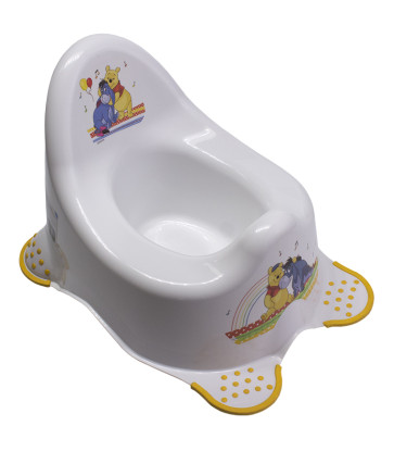 Hudební dětský nočník v bílém provedení s motivem Medvídka Pú - 38x27x24 cm   POSLEDNÍ 1 KS