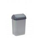 Odpadkový koš "Swing-Bin" 10 l, stříbrný   POSLEDNÍ 3 KS