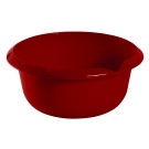 Kulatá miska s výlevkou, tmavě červená, Ø 20 cm - POSLEDNÍCH 6 KS