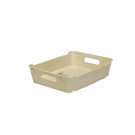 Plastový box LOFT A5, krémový, 28x22x6,5 cm. POSLEDNÍ 1 KS