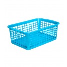 Plastový košík, střední, modrý, 30x20x11 cm