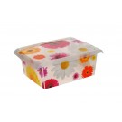 Plastový box Fashion, "Pink Flowers", 39x29x14 cm - POSLEDNÍ 2 KS