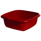 Hranatá miska s výlevkou, tmavě červená, 34 x 34 x 12,8 cm - POSLEDNÍ 2 KUSY