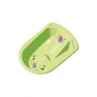 Anatomicky tvarovaná vanička v zelené barvě s motivem Hippo - 80x54x24 cm - POSLEDNÍCH 5 KS