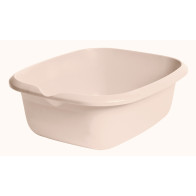 Obdélníková miska s výlevkou, krémová, 38 x 32 x 13,6 cm   POSLEDNÍ 3 KS