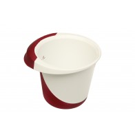 Mísa DELUXE, 1,5l, bílo-červená   POSLEDNÍCH 6 KS