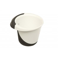 Mísa DELUXE, 1,5l, bílo-grafitová