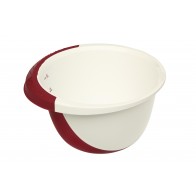 Mísa DELUXE, 3,5l, bílo-červená   POSLEDNÍ 3 KS