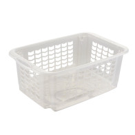 Plastový košík FRITZ, malý, průhledný, 30x20x13 cm