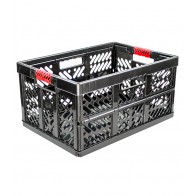 Plastový skládací box, velký, grafit, 54x37x28 cm