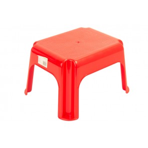 Plastový taburet červený, 36,5x30x24 cm - POSLEDNÍ 3 KS
