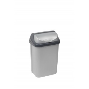 Odpadkový koš "Roll-Top" 10 l, stříbrný   POSLEDNÍ 4 KS