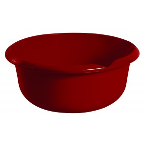 Kulatá miska s výlevkou, tmavě červená, Ø 36 cm - POSLEDNÍCH 7 KS 