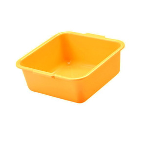 Hranatá miska, pomerančová, 34 x 34 x 15 cm 