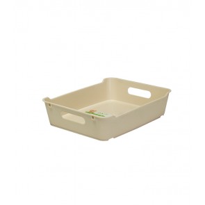 Plastový box LOFT A5, krémový, 28x22x6,5 cm. POSLEDNÍ 1 KS