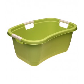 Ergonomický koš na prádlo s měkkým úchytem, 49 l, zelený - POSLEDNÍ 1 KS 