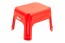 Plastový taburet červený, 36,5x30x24 cm - POSLEDNÍ 2 KS