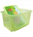 Plastový box Hippo, 45 l, zelený s víkem, 55x39,5x29,5 cm 
