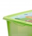 Plastový box Hippo, 45 l, zelený s víkem, 55x39,5x29,5 cm 